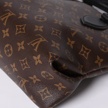 画像をギャラリービューアに読み込む, 極美品 LOUIS VUITTON ルイヴィトン モノグラム フラワー ジップド トートMM M44351 ブラウン ブラック ゴールド金具 中古 4a000264