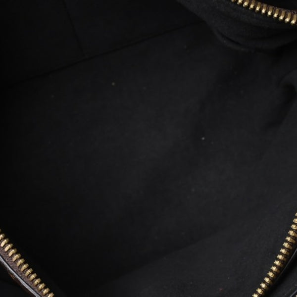 Very Good Condition LOUIS VUITTON Monogram Flower Zipped Tote MM M44351 Brown Black Gold Hardware Used 4a000264