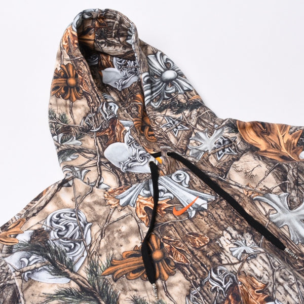 New and unused CHROME HEARTS × NIKE Nike × NOCTA Pullover Hoodie Size M DRAKE Real Tree Pattern Used 4a000437