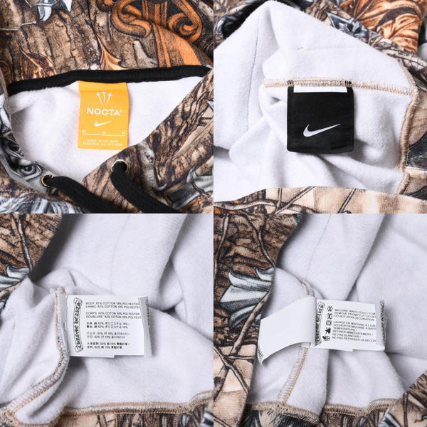 New and unused CHROME HEARTS × NIKE Nike × NOCTA Pullover Hoodie Size M DRAKE Real Tree Pattern Used 4a000437