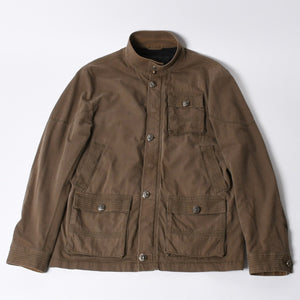 CHROME HEARTS Cherry Bomb Cross Button Jacket Double Zip Khaki Silver Hardware Size L Good Condition Used 4a000431