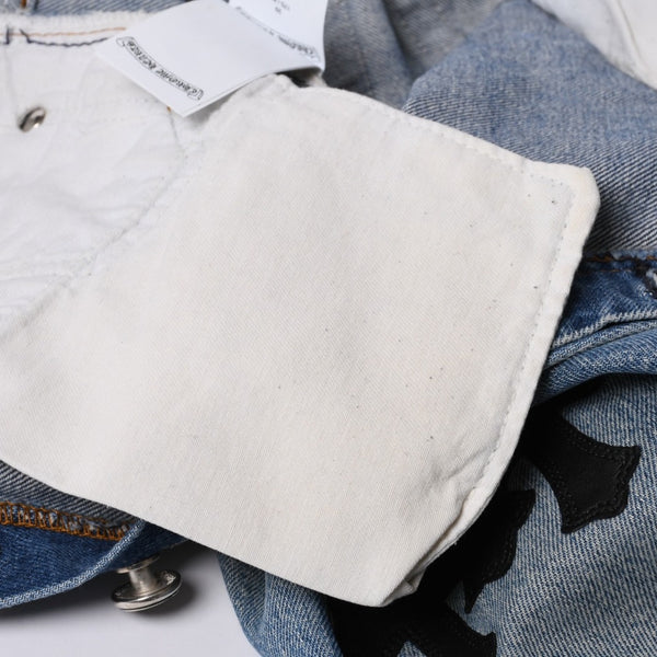 Like new CHROME HEARTS LEVI'S 501 Levi's Denim Pants Cross Ball Button Blue Size 29 Used 4a000439