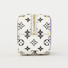 画像をギャラリービューアに読み込む, LOUIS VUITTON ルイヴィトン モノグラム ジャイアント ポルトモネ キューブ ポーチ M67669 ホワイト パープル ブラック 美品 中古 4a000350