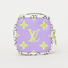 画像をギャラリービューアに読み込む, LOUIS VUITTON ルイヴィトン モノグラム ジャイアント ポルトモネ キューブ ポーチ M67669 ホワイト パープル ブラック 美品 中古 4a000350