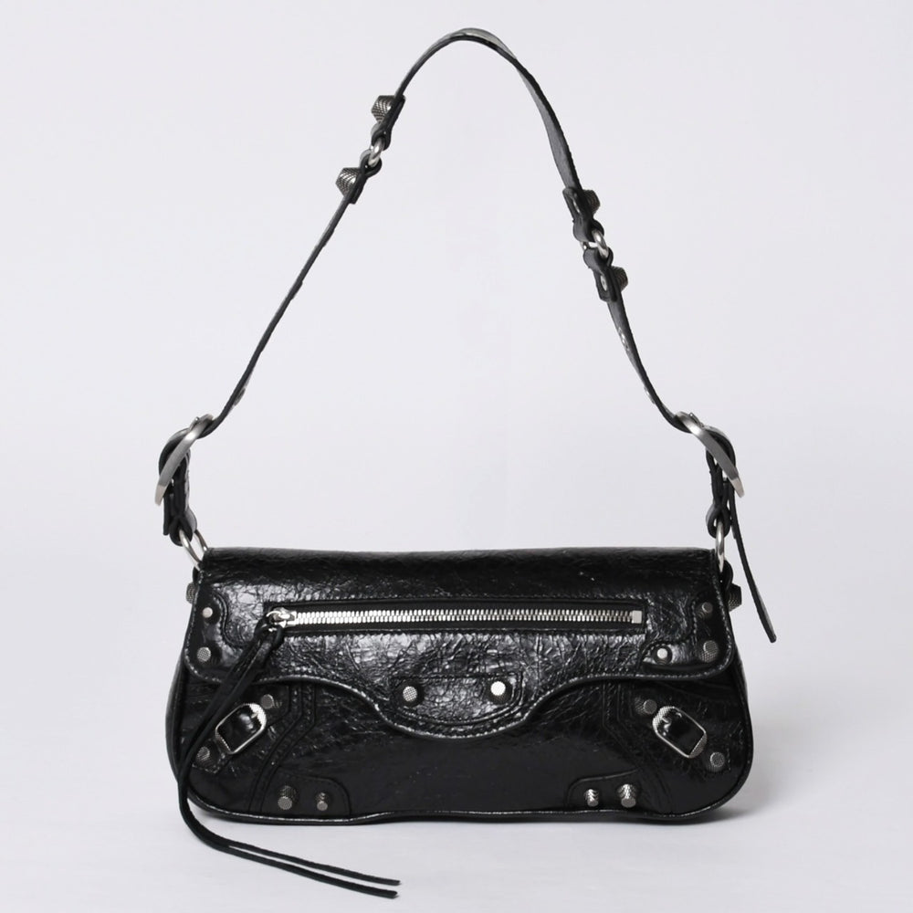 BALENCIAGA バレンシアガ Le Cagole ル・カゴール 771640・1000・N・640167 スリングバッグ ブラック レザー 美品 中古 4a000370