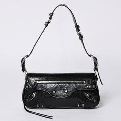 BALENCIAGA バレンシアガ Le Cagole ル・カゴール 771640・1000・N・640167 スリングバッグ ブラック レザー 美品 中古 4a000370