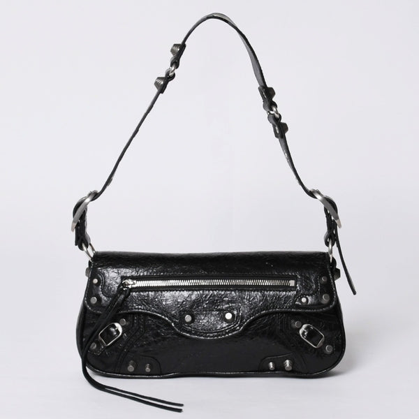 BALENCIAGA バレンシアガ Le Cagole ル・カゴール 771640・1000・N・640167 スリングバッグ ブラック レザー 美品 中古 4a000370