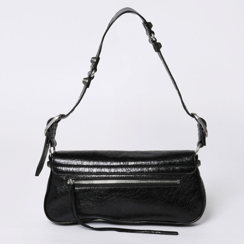BALENCIAGA バレンシアガ Le Cagole ル・カゴール 771640・1000・N・640167 スリングバッグ ブラック レザー 美品 中古 4a000370