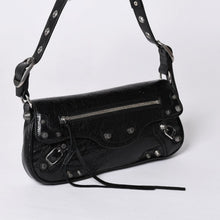 画像をギャラリービューアに読み込む, BALENCIAGA バレンシアガ Le Cagole ル・カゴール 771640・1000・N・640167 スリングバッグ ブラック レザー 美品 中古 4a000370