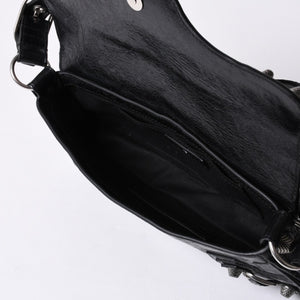 BALENCIAGA バレンシアガ Le Cagole ル・カゴール 771640・1000・N・640167 スリングバッグ ブラック レザー 美品 中古 4a000370