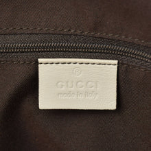 画像をギャラリービューアに読み込む, GUCCI グッチ ハンドバッグ 211944 493075 GGキャンバス レザー アイボリー ゴールド金具 美品 中古 4a000382