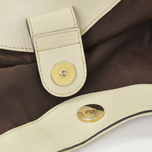 GUCCI Gucci Handbag 211944 493075 GG Canvas Leather Ivory Gold Hardware Good Condition Used 4a000382