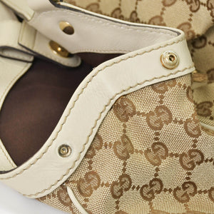GUCCI Gucci Handbag 211944 493075 GG Canvas Leather Ivory Gold Hardware Good Condition Used 4a000382
