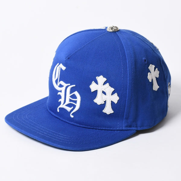 新品未使用 CHROME HEARTS クロムハーツ CH BASEBALL TRUCKER CAP CHベースボール トラッカーキャップ セメタリークロス 9パッチ 中古 4a000533