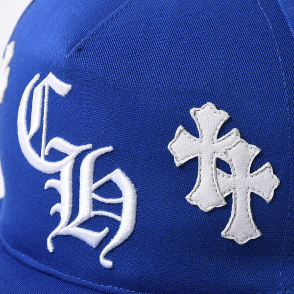新品未使用 CHROME HEARTS クロムハーツ CH BASEBALL TRUCKER CAP CHベースボール トラッカーキャップ セメタリークロス 9パッチ 中古 4a000533