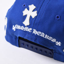 画像をギャラリービューアに読み込む, 新品未使用 CHROME HEARTS クロムハーツ CH BASEBALL TRUCKER CAP CHベースボール トラッカーキャップ セメタリークロス 9パッチ 中古 4a000533