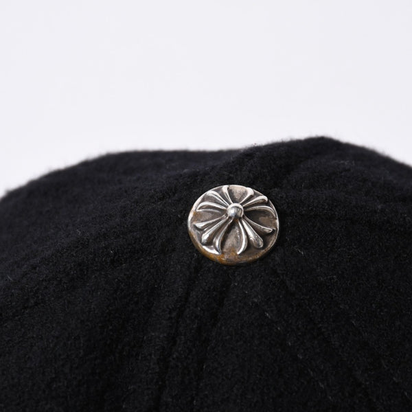 Very Good Condition CHROME HEARTS TRUCKER CAP Cemetery Cross Patch Trucker Cap ONE SIZE Wool Silver 925 Used 4a000541
