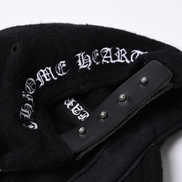 Very Good Condition CHROME HEARTS TRUCKER CAP Cemetery Cross Patch Trucker Cap ONE SIZE Wool Silver 925 Used 4a000541