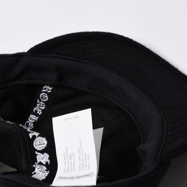 Very Good Condition CHROME HEARTS TRUCKER CAP Cemetery Cross Patch Trucker Cap ONE SIZE Wool Silver 925 Used 4a000541