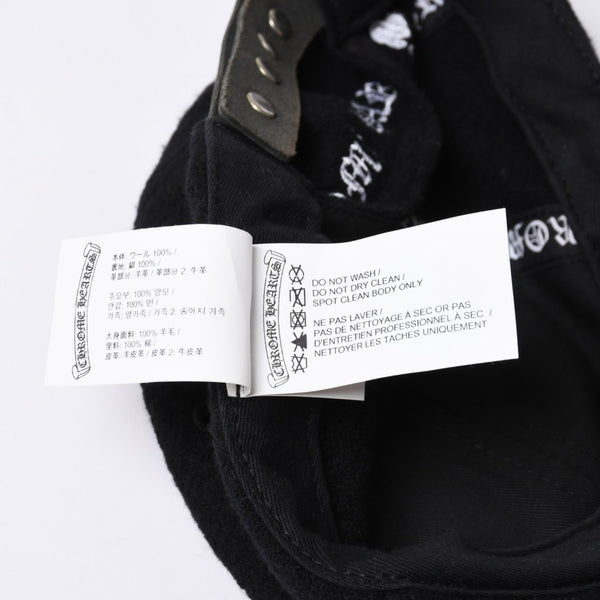 Very Good Condition CHROME HEARTS TRUCKER CAP Cemetery Cross Patch Trucker Cap ONE SIZE Wool Silver 925 Used 4a000541