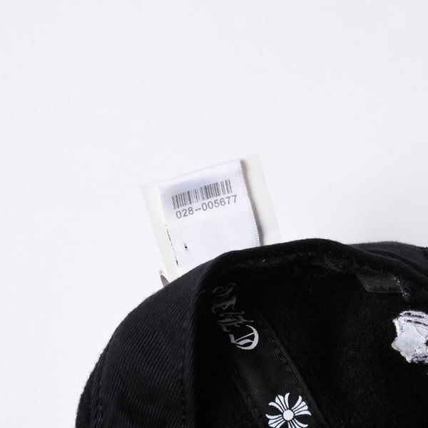Very Good Condition CHROME HEARTS TRUCKER CAP Cemetery Cross Patch Trucker Cap ONE SIZE Wool Silver 925 Used 4a000541