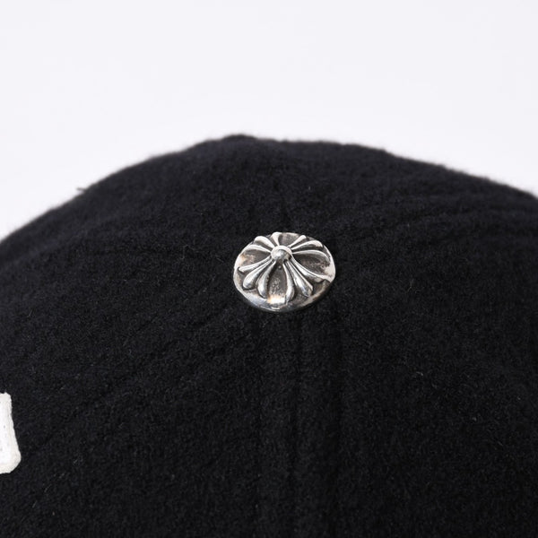 New and unused CHROME HEARTS TRUCKER CAP CH Patch Trucker Cap ONE SIZE Black Wool Silver 925 Used 4a000542