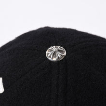 画像をギャラリービューアに読み込む, 新品未使用 CHROME HEARTS クロムハーツ TRUCKER CAP CHパッチ トラッカーキャップ ONE SIZE ブラック ウール シルバー925 中古 4a000542