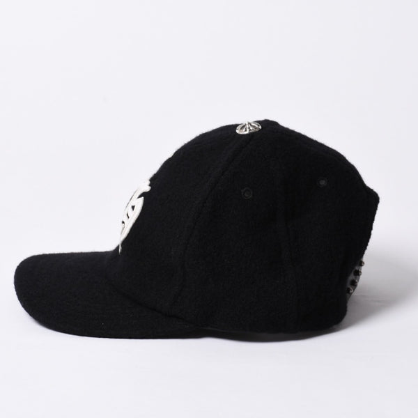 New and unused CHROME HEARTS TRUCKER CAP CH Patch Trucker Cap ONE SIZE Black Wool Silver 925 Used 4a000542