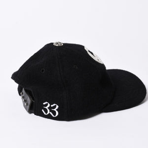 New and unused CHROME HEARTS TRUCKER CAP CH Patch Trucker Cap ONE SIZE Black Wool Silver 925 Used 4a000542