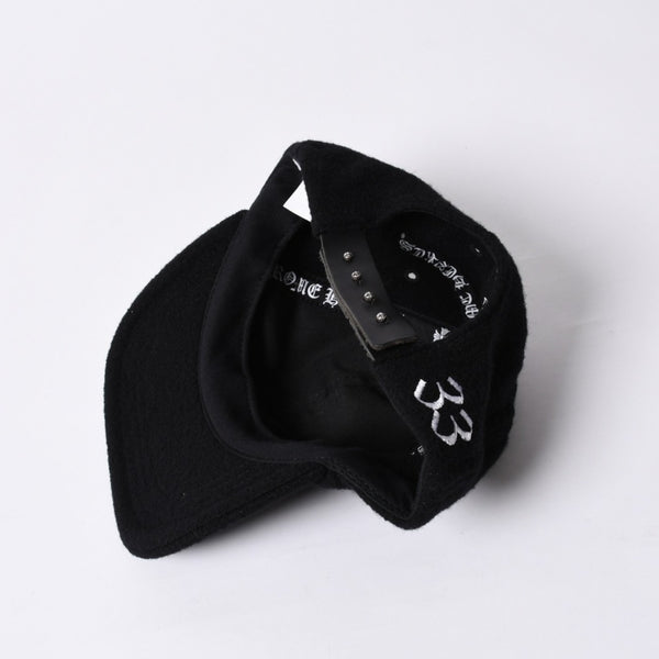 New and unused CHROME HEARTS TRUCKER CAP CH Patch Trucker Cap ONE SIZE Black Wool Silver 925 Used 4a000542