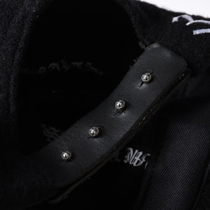 New and unused CHROME HEARTS TRUCKER CAP CH Patch Trucker Cap ONE SIZE Black Wool Silver 925 Used 4a000542