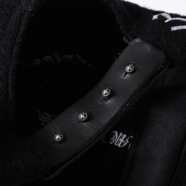 New and unused CHROME HEARTS TRUCKER CAP CH Patch Trucker Cap ONE SIZE Black Wool Silver 925 Used 4a000542
