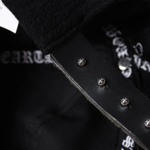 New and unused CHROME HEARTS TRUCKER CAP CH Patch Trucker Cap ONE SIZE Black Wool Silver 925 Used 4a000542