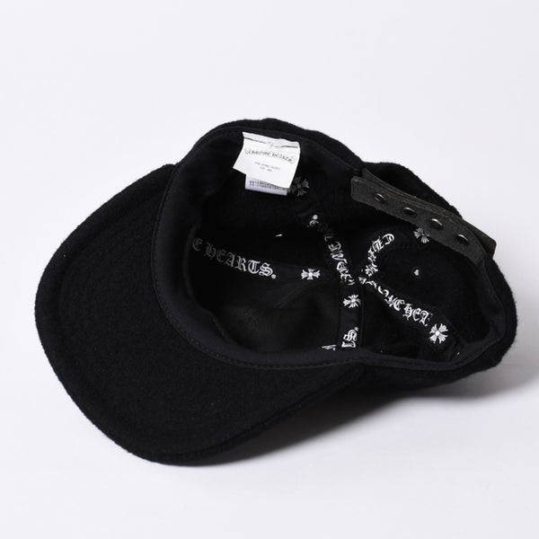 New and unused CHROME HEARTS TRUCKER CAP CH Patch Trucker Cap ONE SIZE Black Wool Silver 925 Used 4a000542