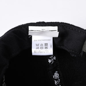 New and unused CHROME HEARTS TRUCKER CAP CH Patch Trucker Cap ONE SIZE Black Wool Silver 925 Used 4a000542