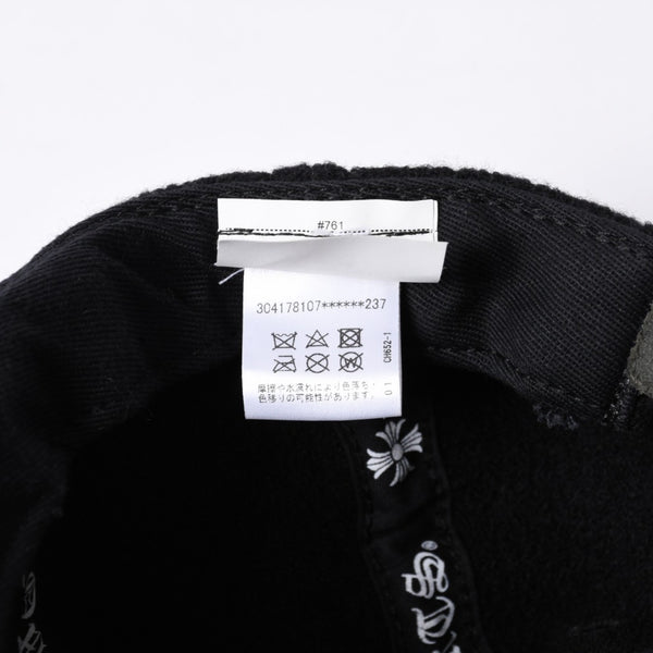 New and unused CHROME HEARTS TRUCKER CAP CH Patch Trucker Cap ONE SIZE Black Wool Silver 925 Used 4a000542