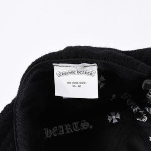 New and unused CHROME HEARTS TRUCKER CAP CH Patch Trucker Cap ONE SIZE Black Wool Silver 925 Used 4a000542