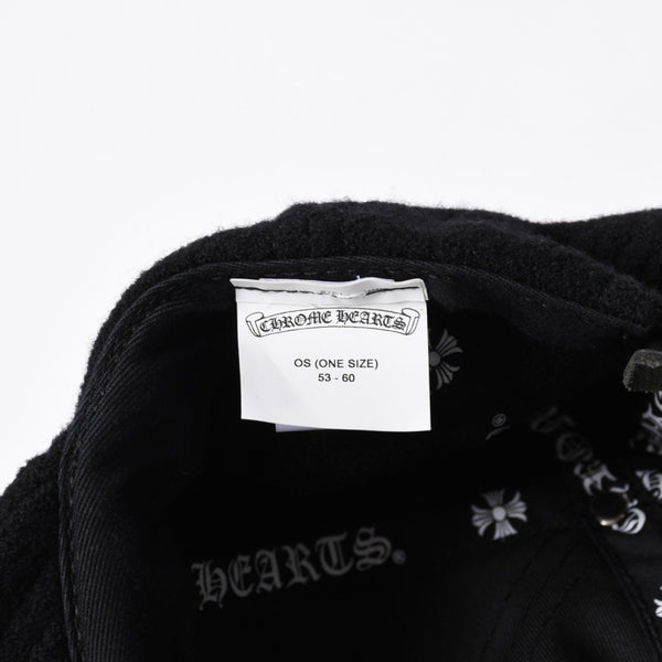New and unused CHROME HEARTS TRUCKER CAP CH Patch Trucker Cap ONE SIZE Black Wool Silver 925 Used 4a000542