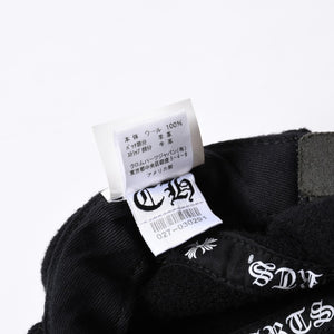 New and unused CHROME HEARTS TRUCKER CAP CH Patch Trucker Cap ONE SIZE Black Wool Silver 925 Used 4a000542