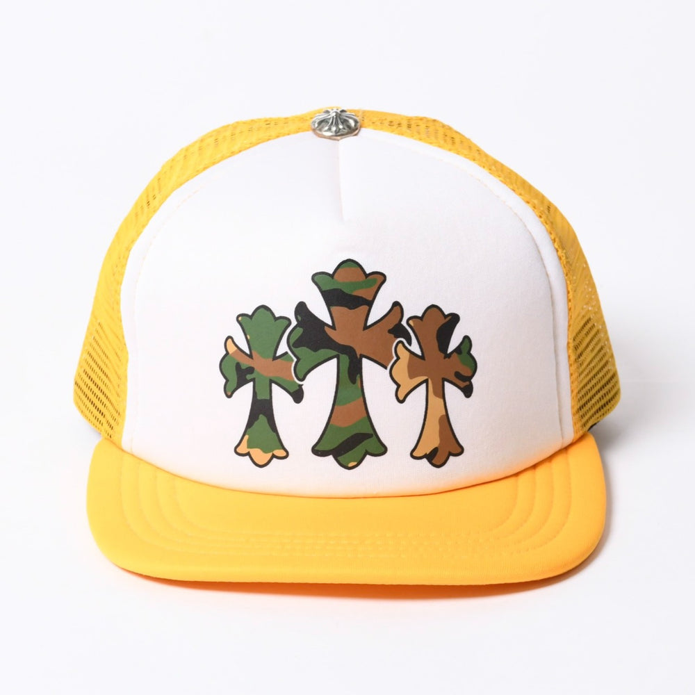 New and unused CHROME HEARTS King Taco Trucker Hat King Taco Trucker Cap ONE SIZE Cemetery Cross Used 4a000531