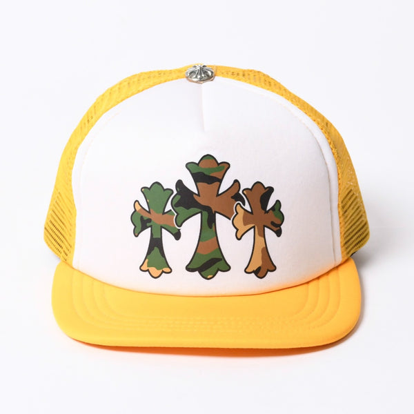 New and unused CHROME HEARTS King Taco Trucker Hat King Taco Trucker Cap ONE SIZE Cemetery Cross Used 4a000531