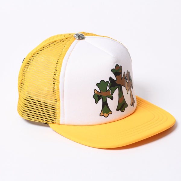 New and unused CHROME HEARTS King Taco Trucker Hat King Taco Trucker Cap ONE SIZE Cemetery Cross Used 4a000531