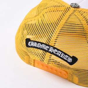 New and unused CHROME HEARTS King Taco Trucker Hat King Taco Trucker Cap ONE SIZE Cemetery Cross Used 4a000531