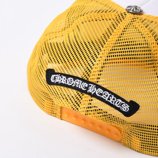 New and unused CHROME HEARTS King Taco Trucker Hat King Taco Trucker Cap ONE SIZE Cemetery Cross Used 4a000531