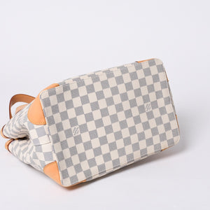 極美品 LOUIS VUITTON ルイヴィトン ハンドバッグ N51207 ハムステッドPM ホワイト ダミエアズール中古 4a000394