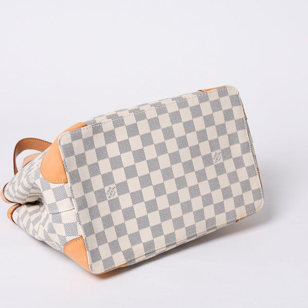 極美品 LOUIS VUITTON ルイヴィトン ハンドバッグ N51207 ハムステッドPM ホワイト ダミエアズール中古 4a000394