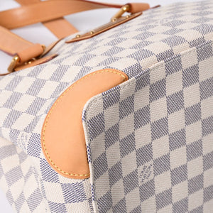 極美品 LOUIS VUITTON ルイヴィトン ハンドバッグ N51207 ハムステッドPM ホワイト ダミエアズール中古 4a000394