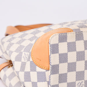 極美品 LOUIS VUITTON ルイヴィトン ハンドバッグ N51207 ハムステッドPM ホワイト ダミエアズール中古 4a000394