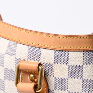 極美品 LOUIS VUITTON ルイヴィトン ハンドバッグ N51207 ハムステッドPM ホワイト ダミエアズール中古 4a000394