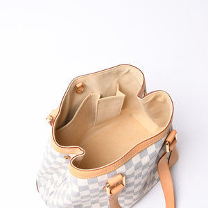 極美品 LOUIS VUITTON ルイヴィトン ハンドバッグ N51207 ハムステッドPM ホワイト ダミエアズール中古 4a000394